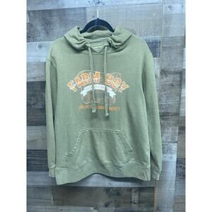 FARM BOY Hooded Sweatshirt Jacket‎ Men SZ M Live Like Your Going To The Market